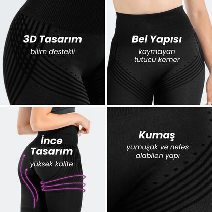 KAIA™ 3D Şekillendirici Anti-Selülit Tayt